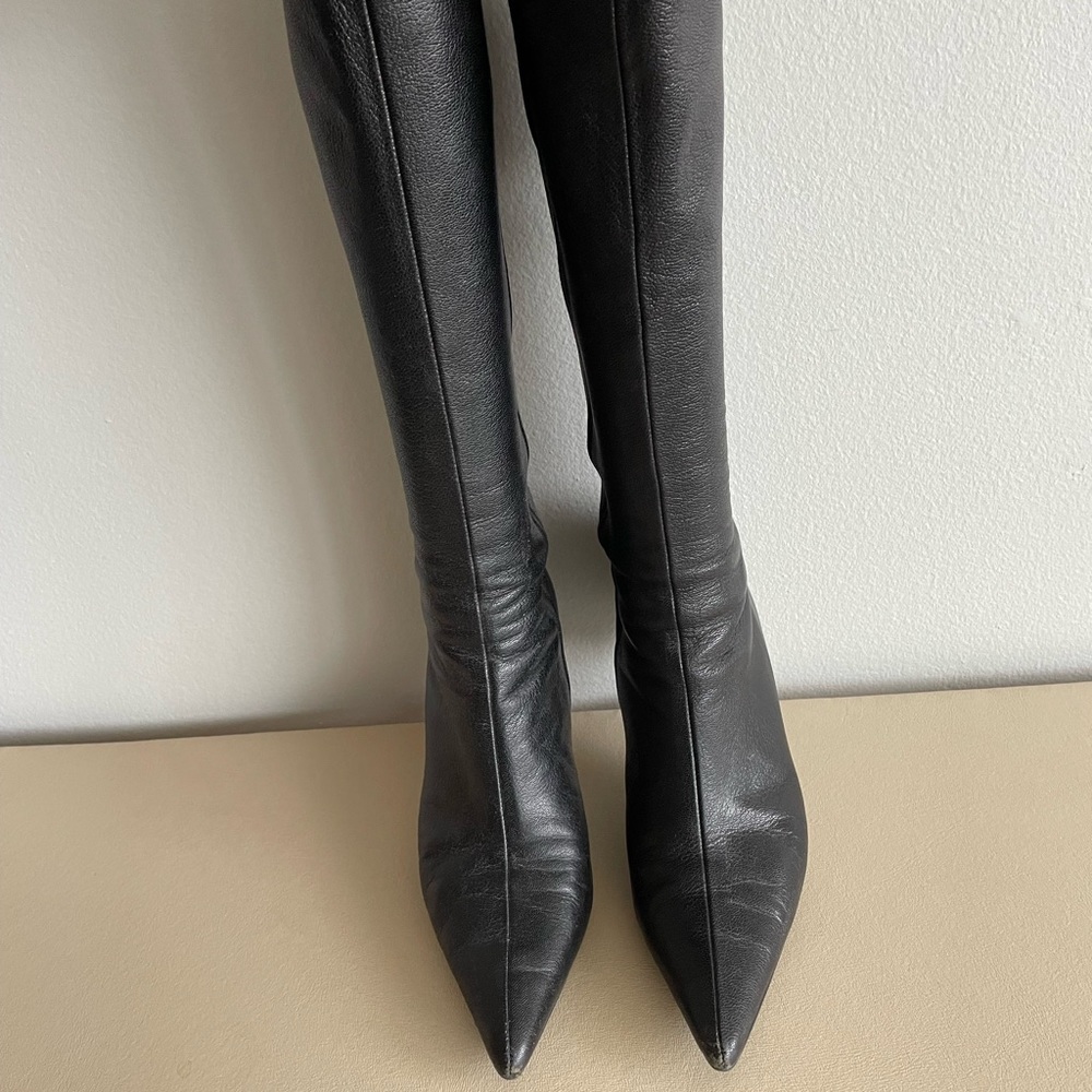 Gucci high heel zip boot